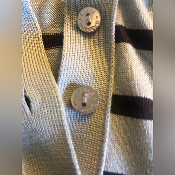 Vintage Dolce & Gabbana silk striped polo shirt - Picture 9 of 13